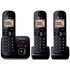 Panasonic KXTG6803 Cordless Telephone with Answer M/c-Triple