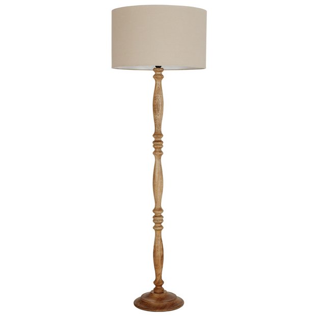 Buy Heart of House Flitwick Spindle Floor Lamp Natural at Argos.co.uk