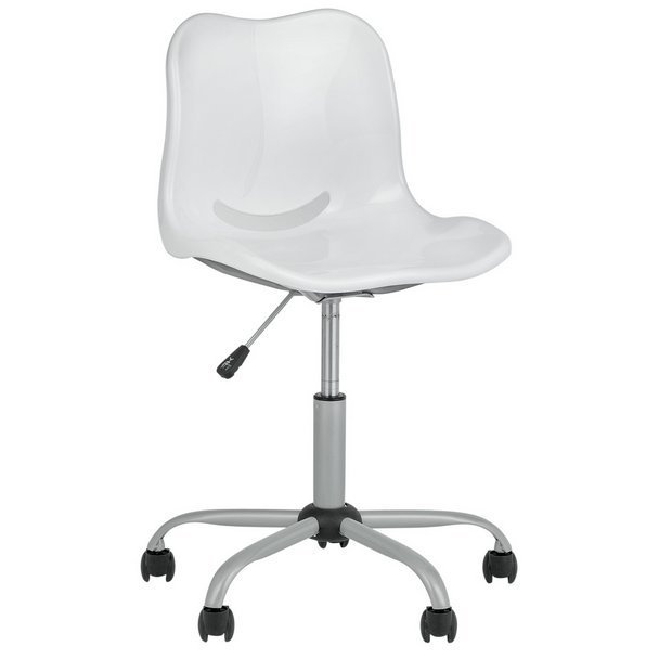 Buy HOME Delta Height Adjustable Office Chair White at Argos.co.uk