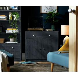 Argos Home Maine 2 Door 1 Drawer Sideboard - Black