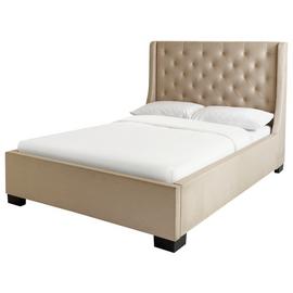 Argos Home Levena Kingsize Quilted Bed Frame - Natural