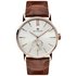 Accurist Mens Brown Leather Strap Watch