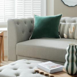 Habitat Cotton Velvet Cushion - 43x43cm