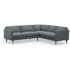 Hutch Curve Arm 6 Seater Corner Sofa