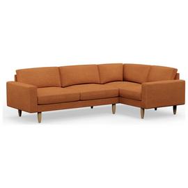 Hutch Slim Block Arm 5 Seater Corner Sofa
