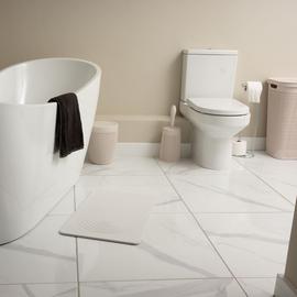 Addis Functional Diatomite Quick Dry Bath Mat - White