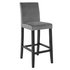 Argos Home Winslow Velvet Tall Bar Stool - Grey