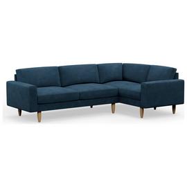 Hutch Slim Block Arm 5 Seater Corner Sofa