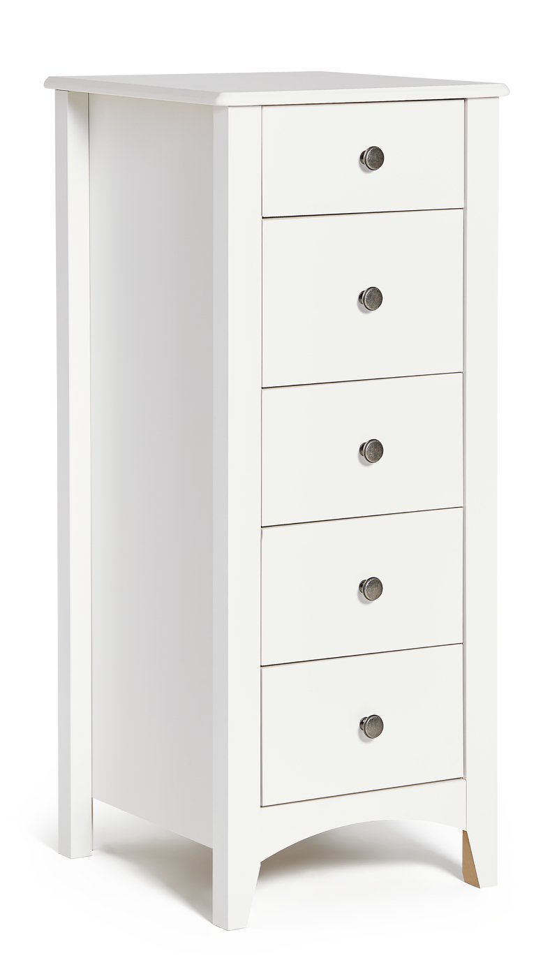 argos white tallboy