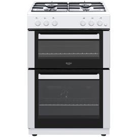 Bush CTFS60DBLGCW 60cm Double Oven Gas Cooker - White