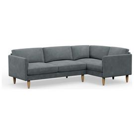 Hutch Slim Curve Arm 5 Seater Corner Sofa