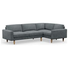 Hutch Slim Block Arm 5 Seater Corner Sofa