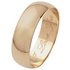 Revere 9ct Gold DShape Wedding Ring with High Dome