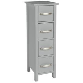 Argos Home 4 Drawer Bathroom Storage Unit - Grey