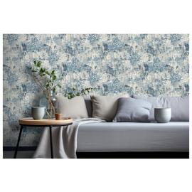 Arthouse Abstract Texture Blue Wallpaper