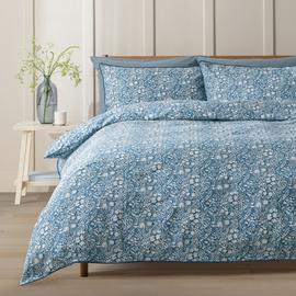 Argos Home Cotton Ditsy Floral Blue Bedding Set