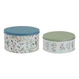 Argos Home Bee Floral Pack of 2 Cake Tin