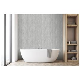 Arthouse Grasscloth Grey Wallpaper