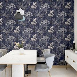 Arthouse Garden Blue Wallpaper