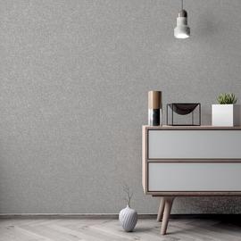 Arthouse Linen Texture Grey Wallpaper