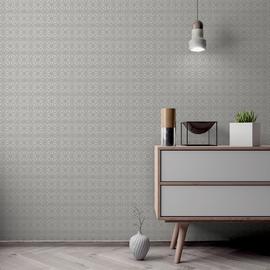 Arthouse Moorish Mosaic Grey Wallpaper