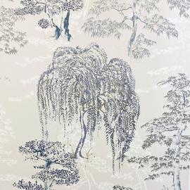 Arthouse Oriental Garden Blue Wallpaper
