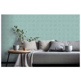 RHS Dandy Floral Soft Blue Wallpaper