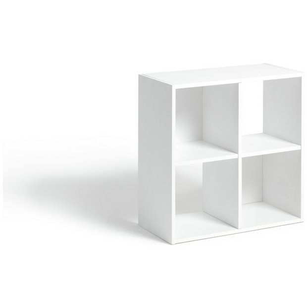 White and grey on sale shelving unit