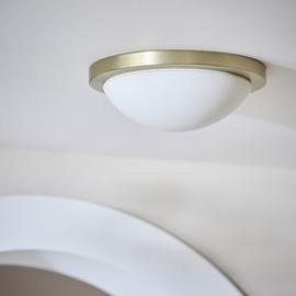 Argos Home Aspley Bathroom Flush to Ceiling Light - Brass