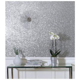 Arthouse Sequin Sparkle Silver Wallpaper