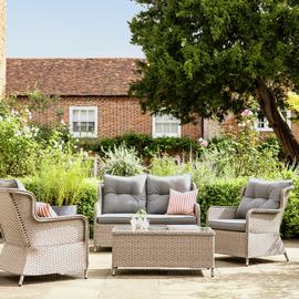 Argos Home Teramo 4 Seater Rattan Effect Garden Sofa Set