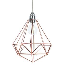 Argos Home Wire Pendant Shade - Rose Gold