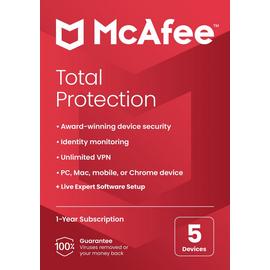 McAfee TechMaster Total Protection 1Y, 5D - Auto Renewal