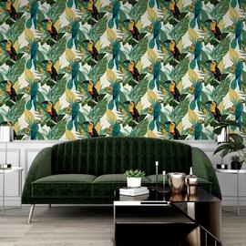 Arthouse Toucan Jungle Multicolour Wallpaper