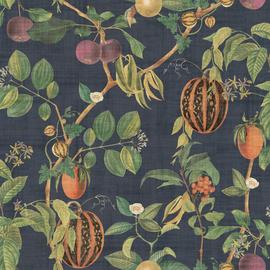 Esselle Home Tropic House Navy Wallpaper