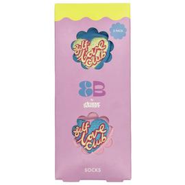 Eleanor Bowmer Self Love Club Printed Socks - Pair of 2