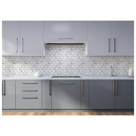 Arthouse Marble Brick Geometric Wall Tile Grey Wallpaper