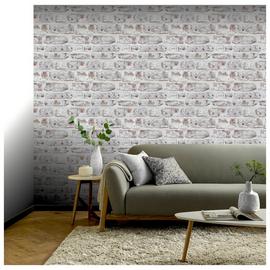 Arthouse Whitewashed White Wallpaper