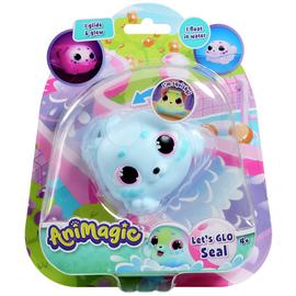 Animagic Let's Glo Blue Stars Seal Plush