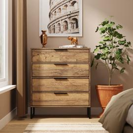 Livara Messina 4 Drawer Chest - Oak