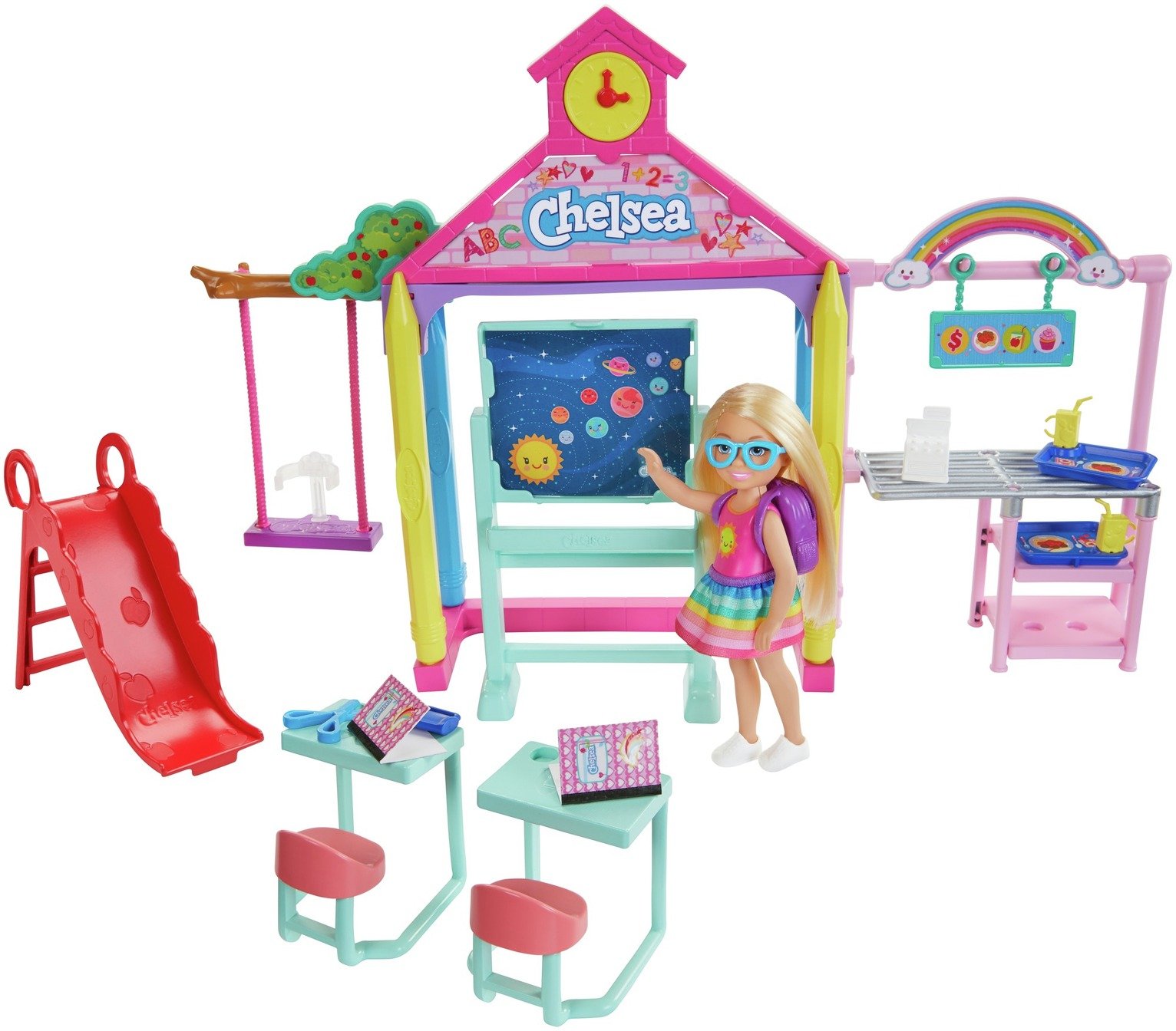 school barbie set