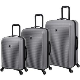 IT Luggage Shutter 3pc 8 Wheel Suitcase Set - Storm Front