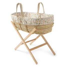 Clair De Lune Safari Moses Basket With Folding Stand