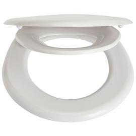 Argos Home Plastic Family Toilet Seat - White