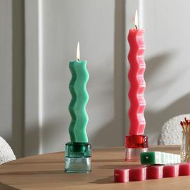 Habitat Wavy Candles - Set of 4