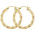 Bracci 9ct Gold Twist Hoop Earrings