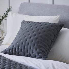 Argos Home Pinsonic Cushion - Charcoal - 50x50cm