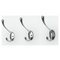 Argos Home Set of 3 Double 12cm Hooks - Chrome