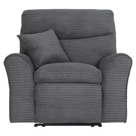 Argos Home Harry Fabric Recliner Chair - Light Grey