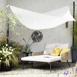 Habitat Malta Rattan Effect Garden Day Bed- Natural